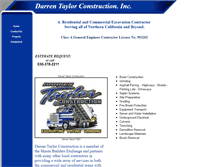 Tablet Screenshot of darrentaylorconstruction.com